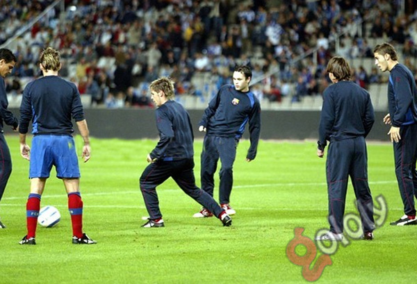 جولولي بالصور أول ظهور لليونيل ميسي مع برشلونة