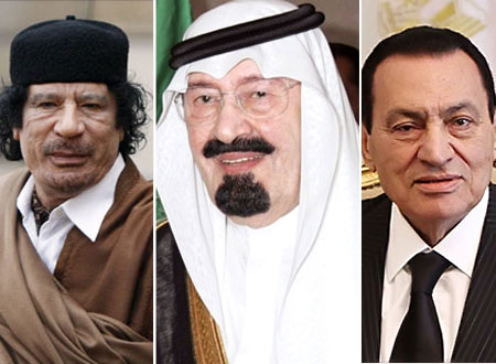 حسني مبارك: أحبطت مخطط القذافي لاغتيال الملك عبدالله
