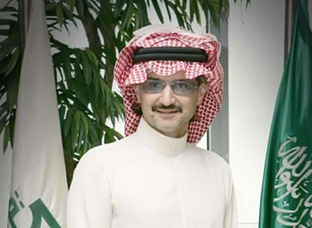 الوليد بن طلال يتصدر قائمة أغنى 50 عربيًا في 2013