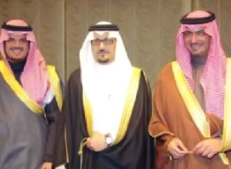 أمراء السعودية في زفاف رئيس تحرير &quot;فواصل&quot;