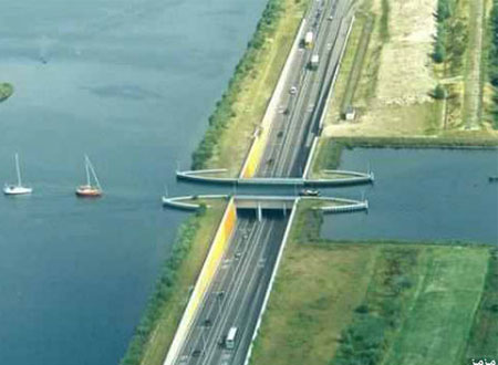 بالصور.. شاهد أغرب جسر في هولندا