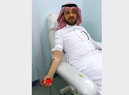 اختتام حملة التبرع بالدم بمستشفى الملك خالد 
