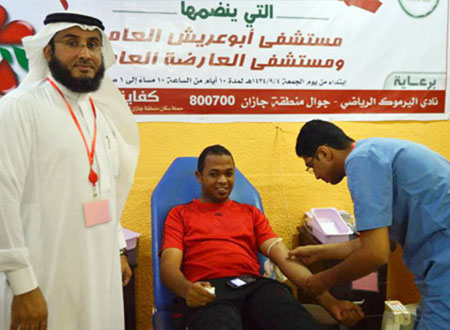 حملة للتبرع بالدم في أبو عريش 