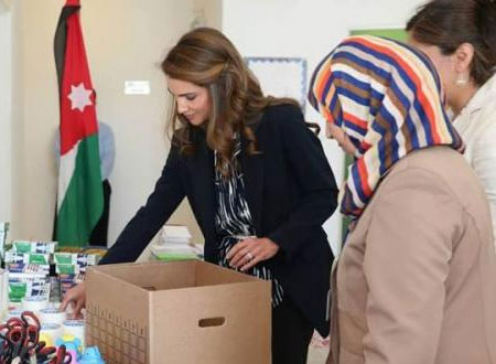 الملكة رانيا العبد الله تحضر فعاليات برنامج &laquo;أفتخر أني معلم&raquo;