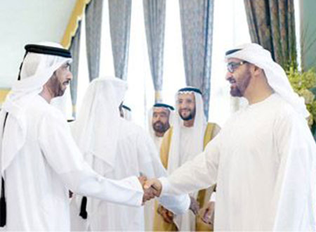 محمد بن زايد يحضر حفل زفاف خليفة بن حمودة