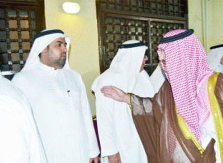 مشعل بن ماجد بمقدمة معزي د. عبد الله نصيف