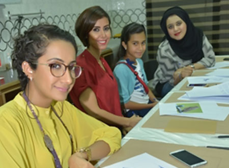 دار البارح تنظم الورشة الفنية الحفر الجاف 