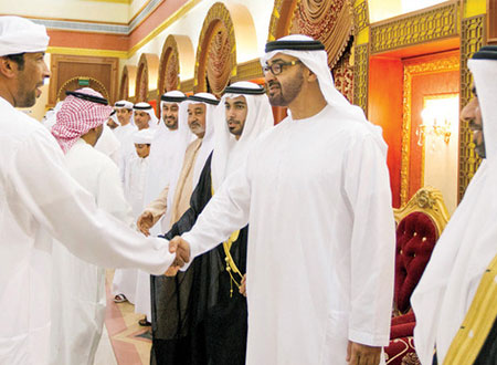 محمد بن زايد يحضر حفل زفاف أحمد الرميثي