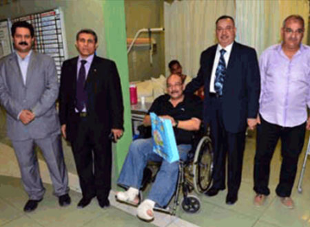 مجلس الجالية المصرية زار المرضى والمصابين خلال العيد 