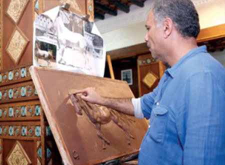 ورش فنية بمركز سوق واقف للفنون