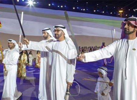 محمد بن زايد يشهد أوبريت &laquo;هذا وطنّا&raquo;