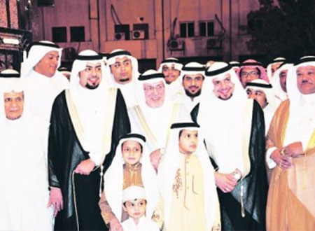 فيصل يحتفل بقران نجليه عبدالله وأحمد