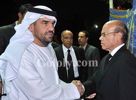 حماقي والجسمي ومدحت صالح في عزاء مجدي النجار.. صور