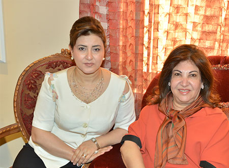 أصبوحة بمنزل هالة جمال على شرف عقيلات السفراء