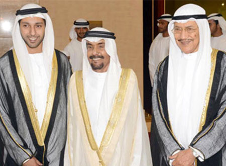 النعيمي والشرقي يحضران أفراح القاسمي