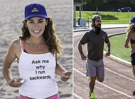 العداءة لورا كاتيفيرا تمارس رياضة الجري بأغرب طريقة.. صور