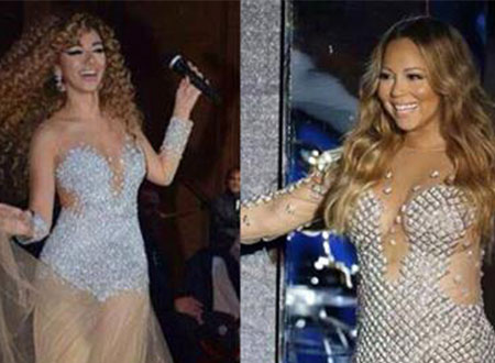ماريا كاري تقع في فخ تقليد ميريام فارس.. صور