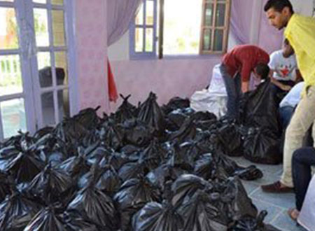 شباب مصر بتاعتى يسعدون 500 أسرة بشنطة رمضان