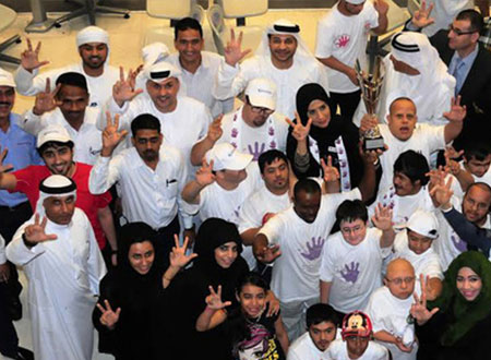 «بريد الإمارات» تنظم مباراة مع «جمعية متلازمة داون»