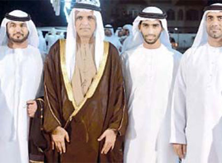 حاكم رأس الخيمة يحضر أفراح الحبسي والشميلي