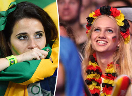 فرحة جميلات ألمانيا تتحدى دموع فاتنات البرازيل بعد الصدمة الكبرى.. صور