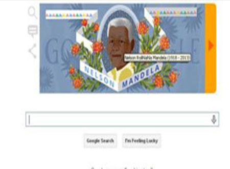 جوجل يحتفل بذكرى ميلاد الراحل نيلسون مانديلا