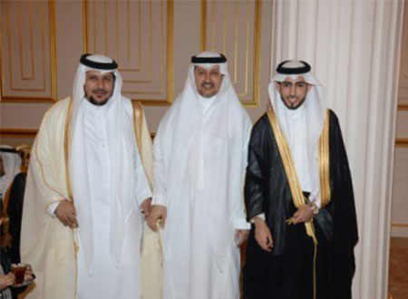 أحمد الغامدي يحتفل بزفاف نجله الطبيب مهند