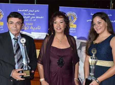 تكريم نادية لطفى وسمير صبري في نادي ليونز.. صور
