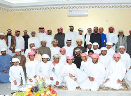 حفل عشاء بمناسبة الفوز بالمركز الأول في الرماية