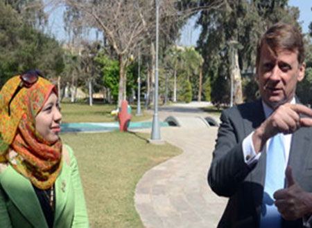 سفيرا بريطانيا فى القاهرة وبيروت يحتفلان بمئوية رحلة طيران على النيل