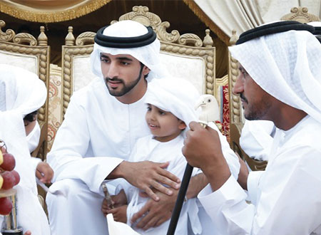 حمدان بن محمد يحضر أفراح العامري في ند الشبا