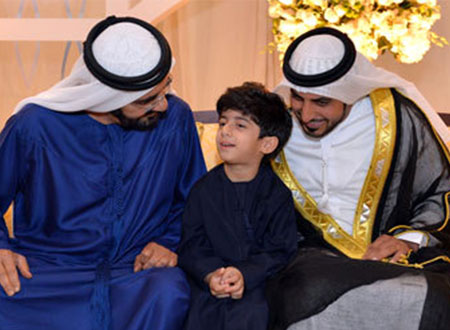 محمد بن راشد يحضر حفل زفاف بمركز دبي التجاري العالمي