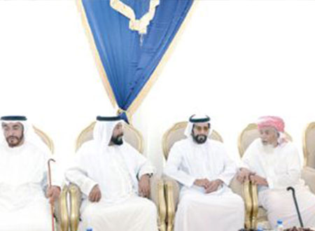 طحنون بن محمد يعزي سالم بالحوتة في وفاة نجله