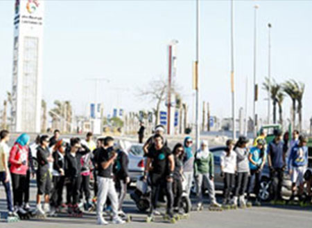 &laquo;Cairo skaters&raquo; ينظم أولى فعالياته بالتجمع الخامس 