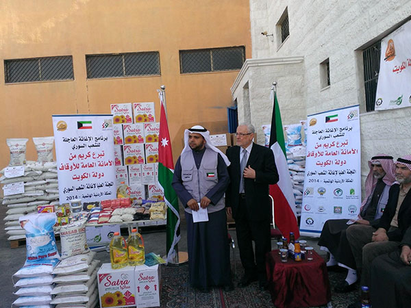 مساعدات كويتية بقيمة 80 ألف دولار لأسر سورية في الأردن