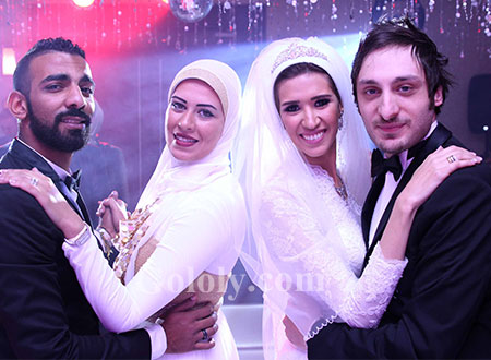 &laquo;أوكا&raquo; وفريق 8% يقلبون حفل زفاف الموزع أحمد إيهاب رأسا على عقب.. صور