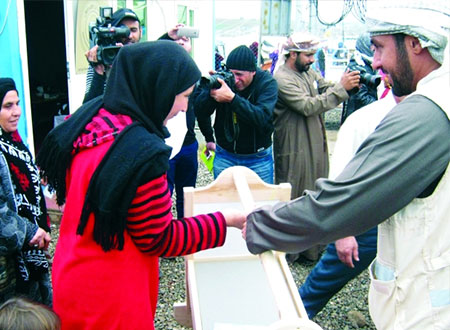 9000 طرد غذائي لمساعدة 45 ألف لاجئ في كردستان