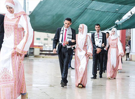 حفل زفاف جماعي لـ400 شاب وفتاة في غزة بتمويل إماراتي
