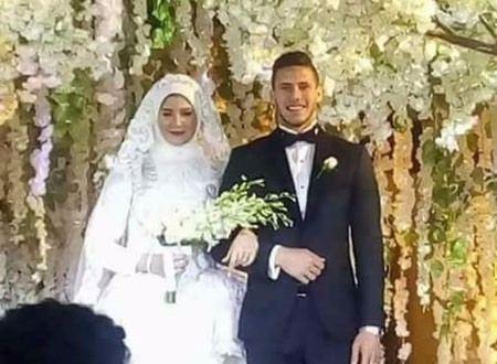 رمضان صبحي يحتفل بزفافه على حبيبة إكرامي وسط حضور نجوم الكرة.. صور