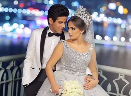رسائل رومانسية متبادلة بين حمدي الميرغني وإسراء عبدالفتاح في عيد زواجهما