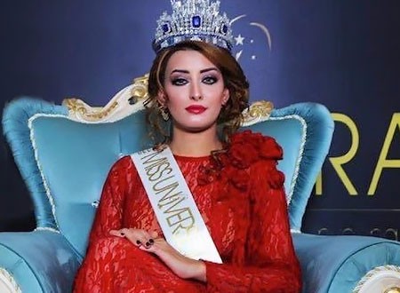 ملكة جمال العراق سارة عيدان تستنجد بإسرائيل.. صور