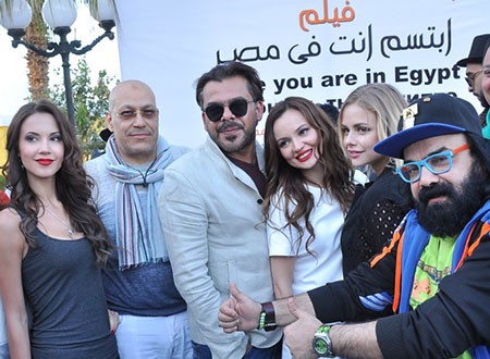 المؤتمر الصحفي للفيلم المصري الروسي &laquo;ابتسم انت في مصر&raquo;.. صور