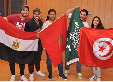  تسجيل أول أغنية لكأس العالم بمشاركة نجوم الغناء في مصر والسعودية والمغرب وتونس.. صور