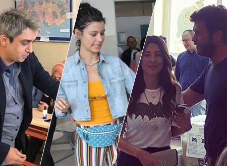 نجوم ومشاهير تركيا يدلون بأصواتهم في الانتخابات الرئاسية التركية.. صور