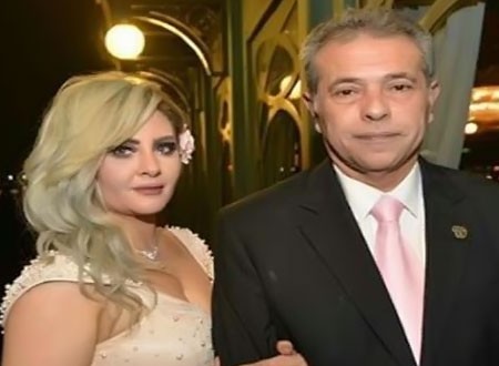 حياة الدرديري مع توفيق عكاشة في حفل زفاف نجل حسن الأسمر.. شاهد