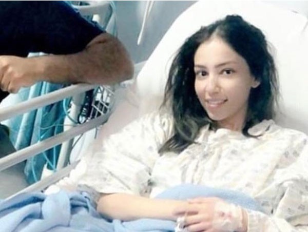 صابرين بو رشيد تحتفل بعيد ميلادها في المستشفى فيديو