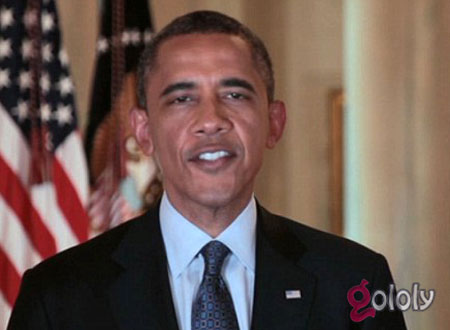 شاهد باراك أوباما مرتديا العقال الخليجي