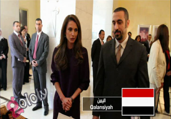 بالصور.. الملكة رانيا في ضيافة أحمد الشقيري 