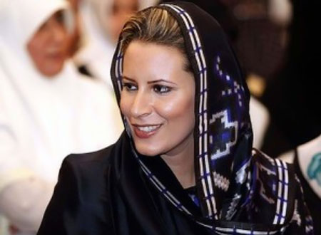 عائشة القذافي تطلب الإقامة بجوار ابنة صدام حسين