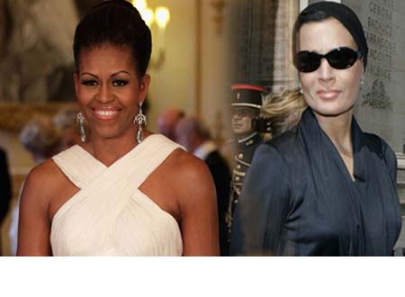 الشيخة موزة وميشيل أوباما تنفقان 50 ألف دولار على ملابسهما الداخلية